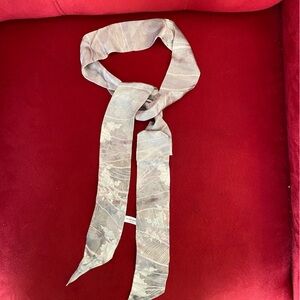 Silk skinny long scarf